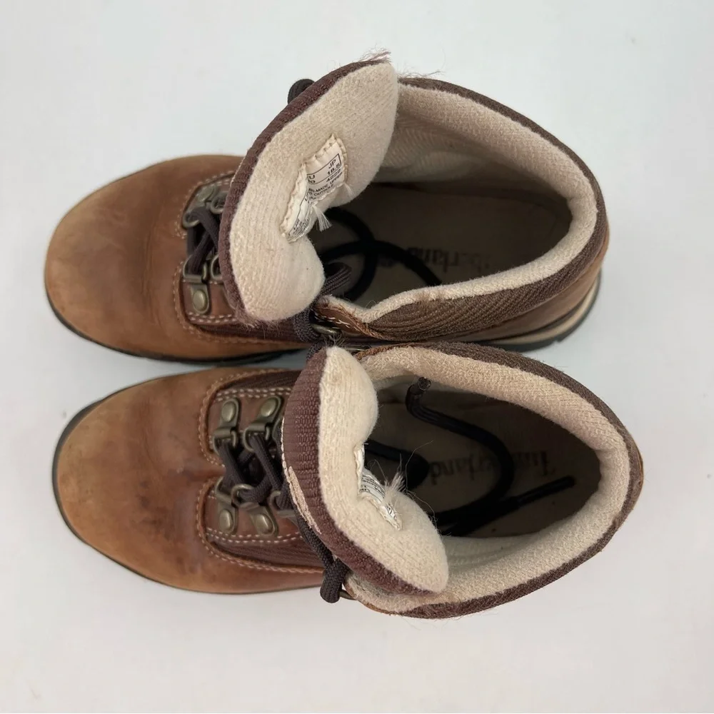 Timberland Boy’s Classic Brown Suede -SZ 12.5 C- Waterproof Hiking Boots